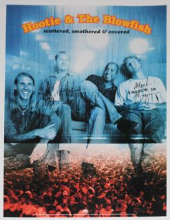 Autographed HOOTIE THE BLOWFISH Oversized 18 x24 Concert Poster