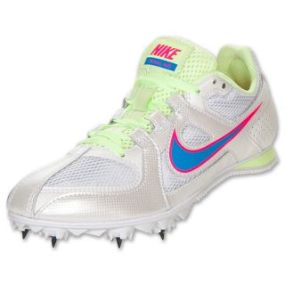 Womens Nike Zoom Rival 6 MD Track Spike White/Pink