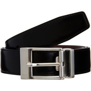320 Mens Salvatore Ferragamo Reversible Leather Black and Brown Belt