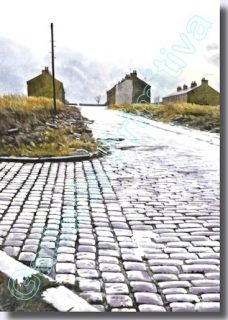 stuart Hirst ►contemporary Watercolor Giclee Print Wet Streets