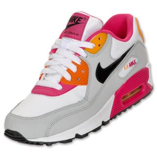 Girls Gradeschool Nike Air Max 90 White/Pink
