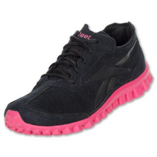 Reebok Realflex Suede Womens Running Shoes Black
