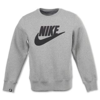 Nike Brushed Mens Sweatshirt Dark Grey Heather
