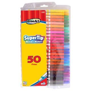 RoseArt SuperTip Washable Markers, 50 Count, Assorted