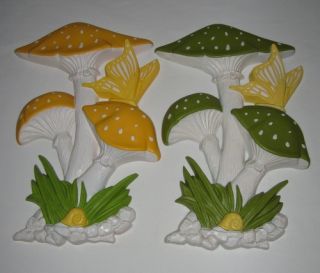  Mushroom Butterfly Snail Wall Plaques Forest Hanging Art Hoda