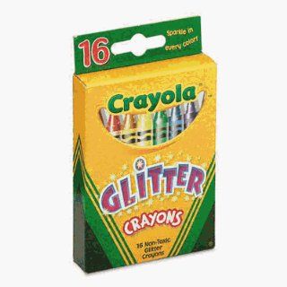  Glitter Crayons Asst 16 Pk Box 52 3716 Pack Of 12: Toys & Games