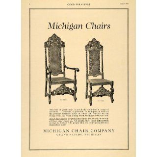 1916 Ad Michigan Chair Company Style No D393 Furniture