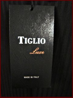 TIGLIO BLACK TONE & TONE MENS SUIT~40S~2BT~150s WOOL~MADE IN ITALY