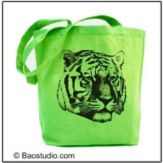 Siberian Tiger (Lime)  Pop Art Canvas Tote Bag Everything