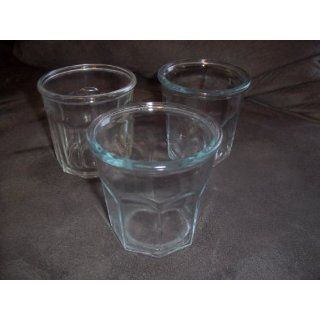Set of 3 Vintage Heavy Anchor Hocking Tumblers New Orleans