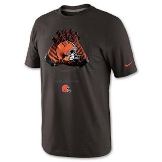 Nike Mens NFL Cleveland Browns Glove Lock Up Tee