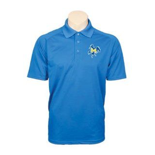 McNeese State Royal Textured Saddle Shoulder Polo Large