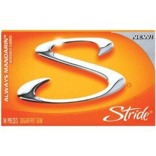 Stride Always Mandarin Gum   Sugar Free Gum   12 Pack 