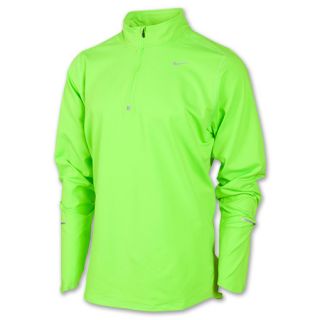 Mens Nike Element Half Zip Jacket Electric Green