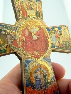 Most Holy Trinity Icon Cross Hanging Home Wall Crucifix Spirit