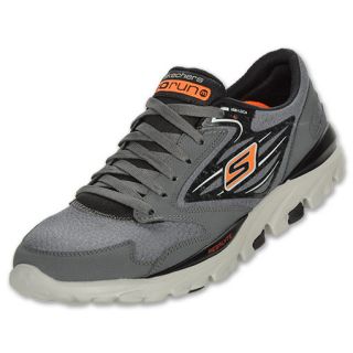Skechers GOrun Mens Running Shoes Charcoal/Orange