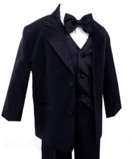 Usher Boy Black Classic Tuxedo Size 12 Clothing
