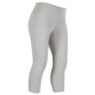 Nike Dri FIT Cotton Womens Capri Tights Grey