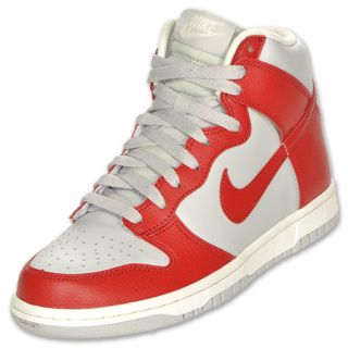 Nike Dunk High Womens Casual Shoes Red/Grey