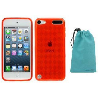 GTMax Red Checker TPU Gel Skin Cover Case for Apple iPod