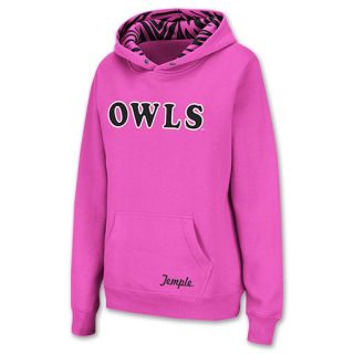 Temple Owls NCAA Womens Hoodie Pink
