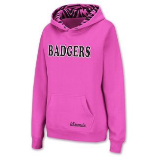 Wisconsin Badgers NCAA Womens Hoodie Pink