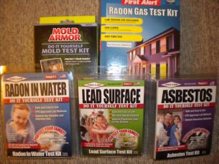 Asbestos Lead Radon Gas Water Mold Home Test Kits