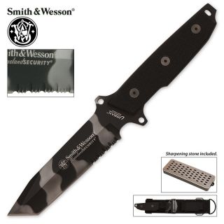 Smith Wesson® Homeland Security Survival Knife with Urban Titanium