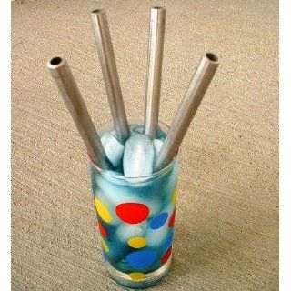 STAINLESS STEEL METAL STRAWS DRINKING COCKTAIL SWIZZLES