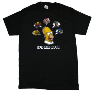 The Simpsons Homer Its All Good Cartoon TV Show T Shirt Tee
