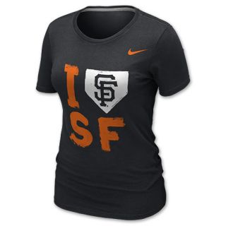 Womens Nike San Francisco Giants MLB I Love Tee Shirt