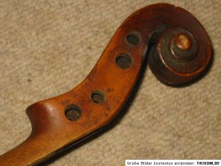Very Old Violin 1 Part Back F A Homolka 1878 Needs Repair Violon