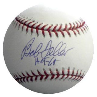  Feller Autographed Baseball with HOF 62 Inscription: Sports & Outdoors