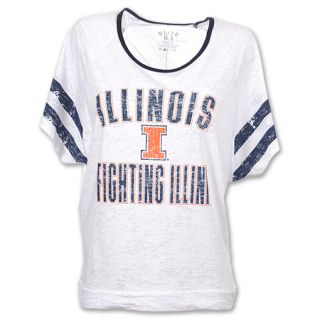 Illinois Fighting Illini Burn Batwing NCAA Womens Tee Shirt