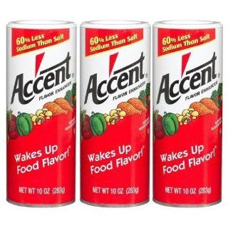 Accent Flavor Enhancer, 10 oz Containers, 3 pk Grocery