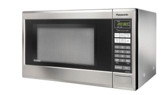 Stainless steel 1.2 cubic foot microwave oven with Inverter technology
