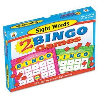 2 Bingo Games   Sight Words and More Sight Words, Ages 6