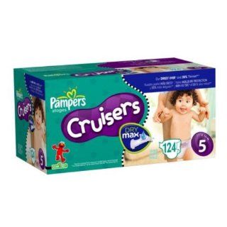Pampers Cruisers 124 Ct Size 5 Disposable Diapers (Case of