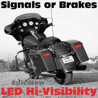 Honda Motorcycle LED Brake Tail or Turn Signal Lights Red Hivis