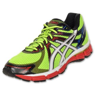 Mens Asics GT 2000 Running Shoes Lime/White/Red