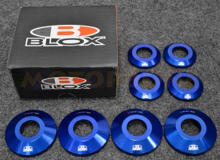 Blox Honda S2000 Racing Differential Mount Collars Kit Blue AP1 AP2
