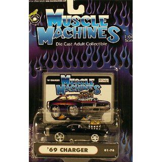 Muscle Machines Black 69 Charger 01 76 164 Scale Toys