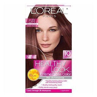 LOreal Healthy Look Creme Gloss Color, 5R Medium Reddish