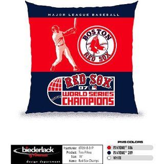 Boston Red Sox 2007 World Series Champs Team Toss Pillow