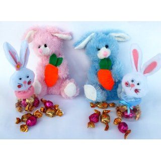 Pink & Blue Bunny Rabbit Stuffed Animals And Set of 2 Small Easter