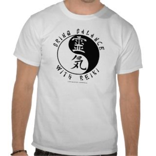 Yin Yang Reiki Kanji T shirts 