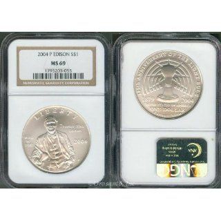 2004 P Edison BU Silver Dollar NGC MS 69 