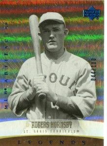 Rogers Hornsby 2005 Artifacts Rainbow Blue Legends 44/100 #187