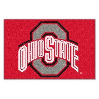 Ohio State University Collegiate Tufted Floor Rug: Sports