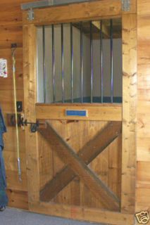 Building Plans for Wood Horse Stall Door for A Horse Barn or Stable